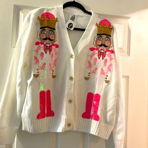NWT $158 QOS Nutcrackers Sweater Size S
